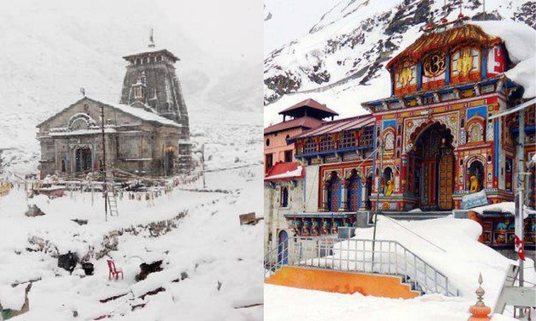 उत्तराखण्डः केदारनाथ, बद्रीनाथमा भारी हिमपात